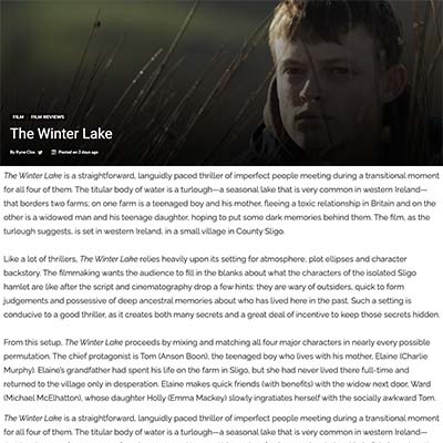 The Winter Lake - Film Reviews